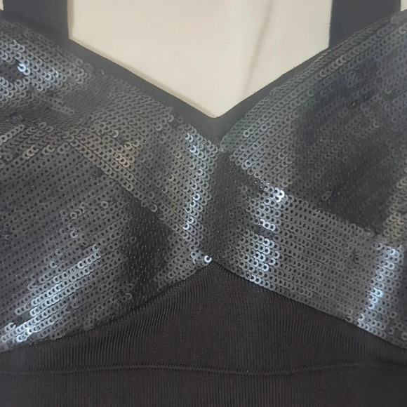 Express Sleeveless Bodycon Mini Dress, Color Black Size S/P - Picture 4 of 13